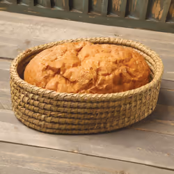 Better World Bio Bread Basket with Terracotta Warmer  Bread Basket  Bread Basket for Serving  Sized 12.5"""" w x 8.5"""" d x 3.5"""" h