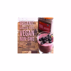 Organic Chia Seeds - Source of Omega-3, 5g Protein, 10g Fibre - Vegan, Keto, Gluten Free and Non-GMO Flavour Neutral Favourite - 907g