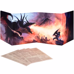 DND DM Screen 5e - D&D Dungeon Master Screen Full Color Print with Customizable Inserts - Dungeons and Dragons GM/Game Master ...