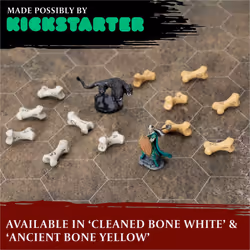 D4 Dice Set - Set of Six 4 Sided Dice - Skull & Bone Themed RPG Dice. Cool & Unique Gift for Dungeons & Dragons (DND)  Warhammer  D&D  Pathf