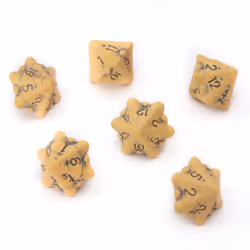 D12 Dice Set - Set of Six 12 Sided Dice - Skull & Bone Themed RPG Dice. Cool & Unique Gift for Dungeons & Dragons (DND) Warh ...