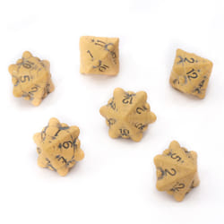 D12 Dice Set - Set of Six 12 Sided Dice - Skull & Bone Themed RPG Dice. Cool & Unique Gift for Dungeons & Dragons (DND)  Warhammer  D&D  Pathfinder  D