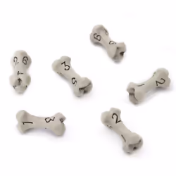 D6 Dice Set - Set of Six 6 Sided Dice - Skull & Bone Themed RPG Dice. Cool & Unique Gift for Dungeons & Dragons (DND) Warham ...