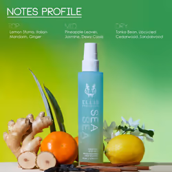 Ellis Brooklyn SEA Hair And Body Mist - Aquatic Citrus Perfume with Lemon Sfuma  Pineapple Leaves  & Tonka Bean  Vegan Perfume Made In The USA