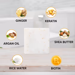 VALITIC Natural Ginger & Vitamin C Shampoo Bar - Anti Dandruff  Strengthens and Promotes Hair Revitalization - SLS & Paraben Free - Vegan Eco Friendly