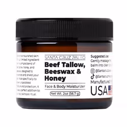Santa Cruz Paleo Beef Tallow Beeswax and Honey 2 Fl Oz (Pack of 1)