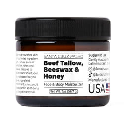Santa Cruz Paleo Beef Tallow Beeswax and Honey  2 Fl Oz (Pack of 1)