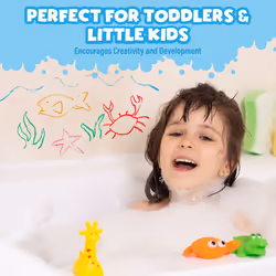 Tub Works Bath Paint Sticks Bath Toy  12 Count | Nontoxic  Washable Bathtub Paint for Kids & Toddlers | Twistable Sticks Draw Smoothly on Tub Walls |