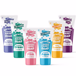 Tub Works Bathtub Finger Paint Soap  Pastel 6 Pack | Non-Toxic | Washable Bathtub Paint for Finger Painting on Tub Walls | Id ...