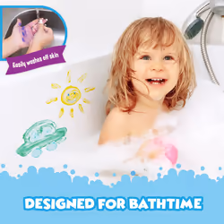 Tub Works Bathtub Finger Paint Soap  Pastel 6 Pack | Non-Toxic | Washable Bathtub Paint for Finger Painting on Tub Walls | Ideal Toddler Bath Toys for
