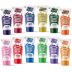 Tub Works Bathtub Finger Paint Soap  12 Pack | Non-Toxic  Washable Bath Paint for Toddlers & Kids | Ideal Toddler Bath Toys for Creative Play | Easy-t