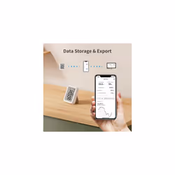 Indoor Thermometer Hygrometer 3 Pack, Indoor Temperature Humidity Sensor with Smart Alert & 68-Day Data Storage, 3In Bluetooth Room Thermometer for