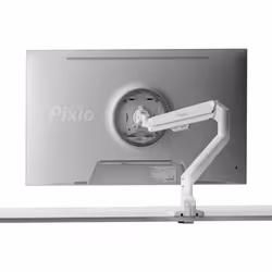 Pixio PS1S Wave White Single Monitor Arm Stand Desk Mount - Fits up to 32 inches Monitors and up to 19.8lbs. VESA Compatibili ...