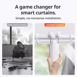 SwitchBot Automatic Curtain Opener - Bluetooth Remote Control Smart Cu
