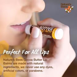 Nature's Bees - Cocoa Butter Lip Balm Moisturizer - Refresh 24 Pack  3 Flavors - Coconut  Cherry  & Mint - Made w/Coconut Oil  Beeswax  Vitamin E  Alo