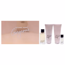 Michael Kors Gorgeous! Gift Set 100ml EDP + 100ml Body Lotion + 100ml Shower Gel + 5ml EDP