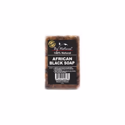 By Natures 100% Natural African Black Soap Original 6.0 Oz (Pack of 1)