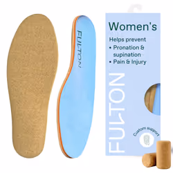 Fulton Insoles Women's Active Inserts with Custom Molding - Cork & Shock Absorption for Stability - Athletic Running Insoles  ...