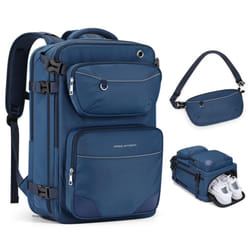 Maelstrom Travel Backpack for Men Women  35L Carry on Backpack for Traveling on Airplane with Belt BagShoe Compartment Waterpro
