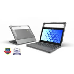 MAXCases Extreme Shell-F3 Chromebook Case for Acer Spin C714 Chromebook 14" 2:1 (Acer Part # NX.K3YAA.001) (Grey)