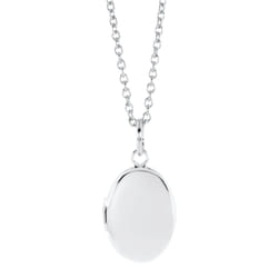 Amazon Essentials Girls Polished Oval Locket Necklace  15"""" (previously Amazon Collection)
