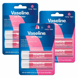 Vaseline Lip Therapy Care Rosy FastActing Nourishment Ideal for Chapped Dry Cracked or Damaged Lips Lip Balm 3Pack of 2 016 O ...