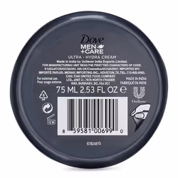 Dove Men+Care Ultra-Hydra Cream with 24 Hour Moisturization  2.53 FL OZ (Pack of 4)