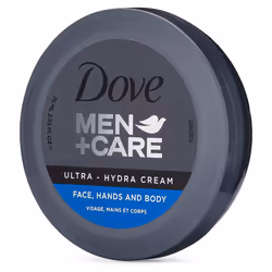 Dove Men+Care Ultra-Hydra Cream with 24 Hour Moisturization  2.53 FL OZ (Pack of 4)
