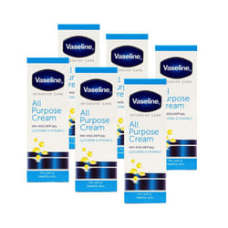 Vaseline Intensive Care All Purpose Cream Rough Cracked Skin Relief  6-Pack  1.41 FL Oz Each  6 Tubes