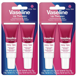 Vaseline Lip Therapy Rosy Lips Moisturizing Lip Balm  Twin Pack 2Pack