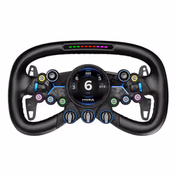 Moza Racing Vision GS, Racing wheel, Black, Aluminium, Carbon fibre, Microfibre leather, 7.24 cm (2.85"), 310 mm