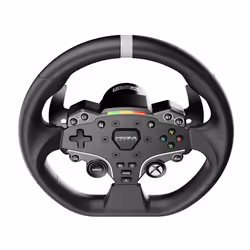 Moza Racing ESX Steering Wheel, Steering wheel, Xbox, D-pad, Home button, Menu button, Start button, Black, Aluminium, Polyur ...