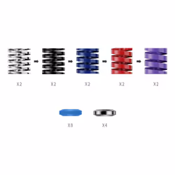 Moza Racing Performance Kit for CRP2, PC, Pedal performance kit, Multicolour, Moza, CRP2, White Spring 1.6 * 2 Black Spring 2 ...