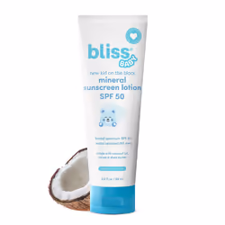 Bliss Baby Sunscreen Premium SPF 50 Mineral Lotion Natural Zinc Oxide Fragrance-Free Hypoallergenic & Dermatologist Teste ...