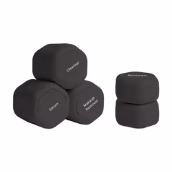 Cadence Travel Containers - Core Skincare Set - Magnetic Travel Capsules - 2 Small (0.56oz) & 3 Medium Capsules (1.32oz) with ...