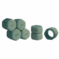 Cadence Travel Containers - Full Skincare Set - Magnetic Travel Capsules - 2 Small (0.56oz) 4 Medium Capsules (1.32oz) & Ex ...
