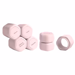 Cadence Travel Containers - Full Skincare Set - Magnetic Travel Capsules - 2 Small (0.56oz)  4 Medium Capsules (1.32oz)  & Ex ...