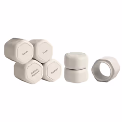 Cadence Travel Containers - Full Skincare Set - Magnetic Travel Capsules - 2 Small (0.56oz) 4 Medium Capsules (1.32oz) & Ex ...