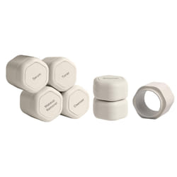 Cadence Travel Containers - Full Skincare Set - Magnetic Travel Capsules - 2 Small (0.56oz)  4 Medium Capsules (1.32oz)  & Extender (1.43oz) with Mult