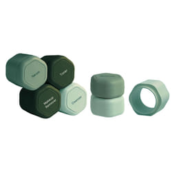 Cadence Travel Containers - Full Skincare Set - Magnetic Travel Capsules - 2 Small (0.56oz)  4 Medium Capsules (1.32oz)  & Extender (1.43oz) with Mult