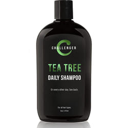 Challenger Tea Tree Shampoo  Mens Shower Product  For Itchy  Dry Scalp  Removes Dirt  Oils  Sulfate Free  Argan Oil  Bio