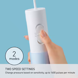 Panasonic Water Flosser for Travel  Cordless Portable Oral Irrigator with Two Water Pressure Settings  Collapsible Water Tank - EW-DJ11-A
