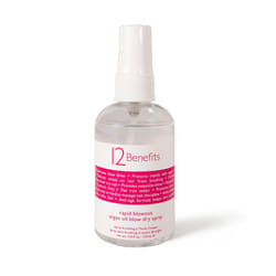 12 Benefits RAPID BLOWOUT ARGAN OIL SPRAY  Cut Blow Dry Time by 40  Heat Protectant Nourishes Smooths Frizz Adds Shine  Softens Damaged Hair 4 Fl Oz