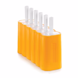 Zoku Slow Pops Silicone Ice Lolly Moulds - Mod 6 Pops - Orange