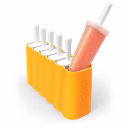 Zoku Slow Pops Silicone Ice Lolly Moulds - Mod 6 Pops - Orange