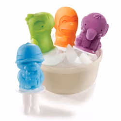 Zoku Safari Pop Molds  4 Different Easy-release Silicone Popsicle Mold