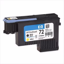 HP 72 Matte Black and Yellow DesignJet Printhead (C9384A)