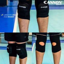 Cannon Sports Pro Series Volleyball Knee Pads with Extra Support for Volleyball  Soccer & Working (Black  Large)