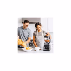 Ninja 3-in-1 Food Processor and Blender with Auto-iQ [BN800UK] 1200W, 1.8 L Bowl, 2.1L Jug, 0.7 L Cup, Black/Silver