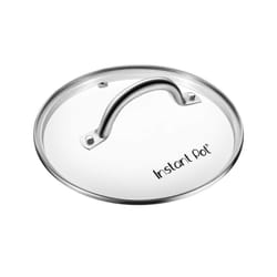 Instant Pot Tempered Glass Lid, 10.2-In, 8-Qt, Cooking Pot Lid, Stainless Steel Handle and Rim, Clear